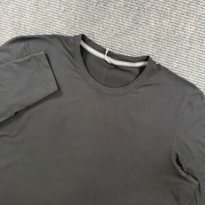 Lululemon Long Sleeve Athletic Shirt Mens XXL Black Crew Neck Performance Top